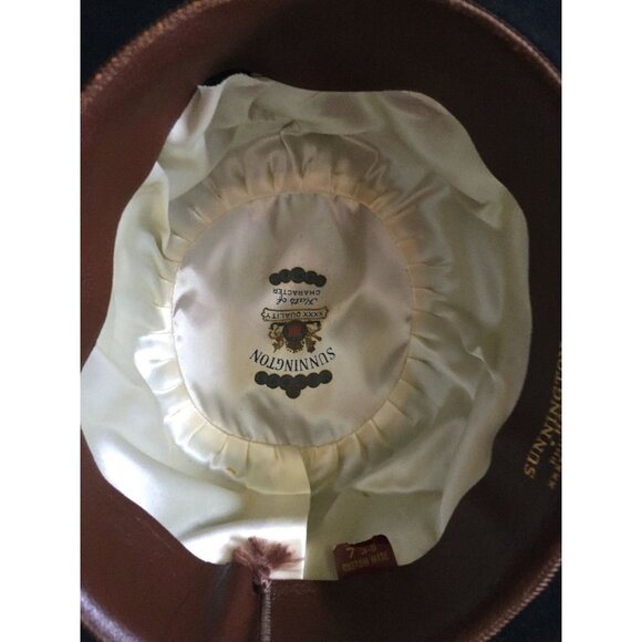 Vintage Hat Men’s SUNNINGTON XXXX QUALITY Bowler Hat Custom Made Philadelphia main image 9